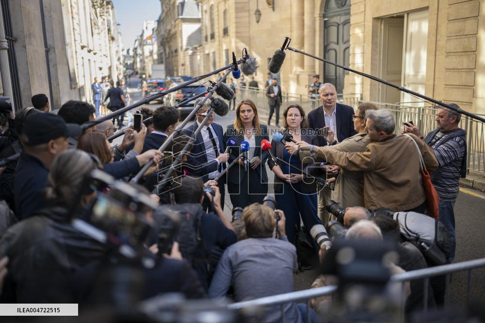 PM Lecornu Meets With Ecologist Party Heads - Paris