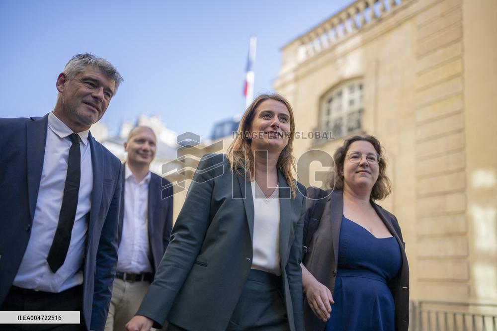 PM Lecornu Meets With Ecologist Party Heads - Paris