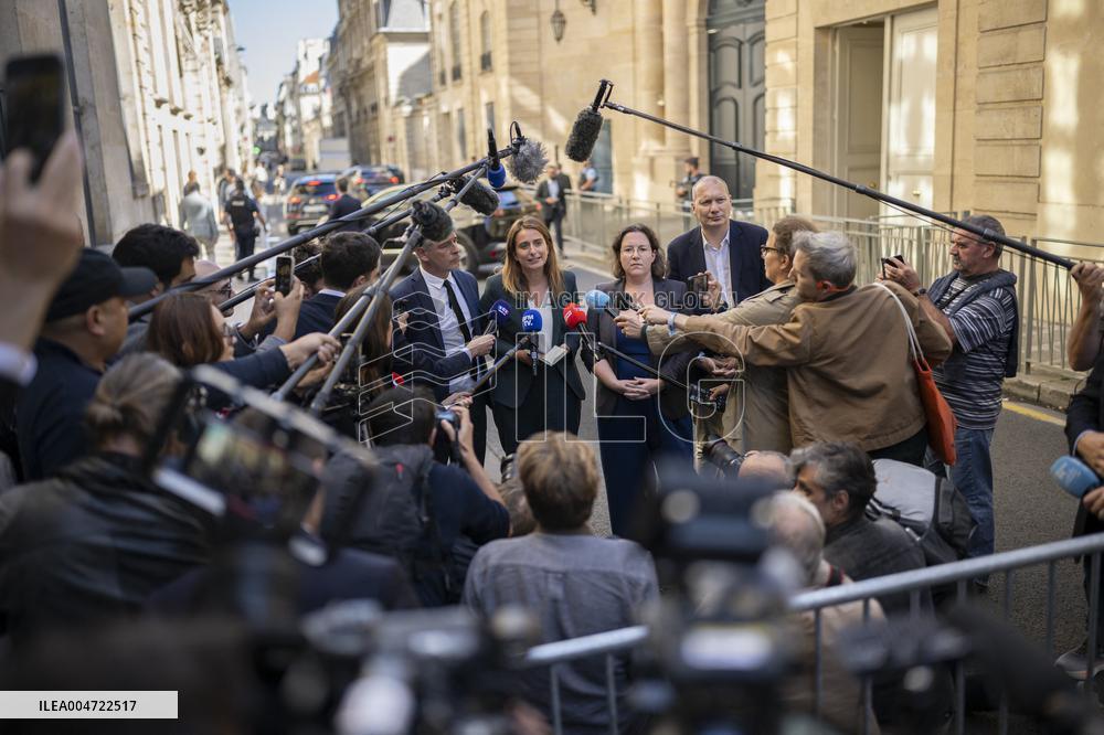 PM Lecornu Meets With Ecologist Party Heads - Paris