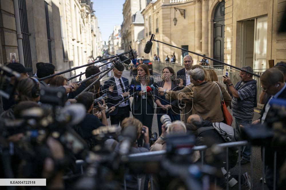 PM Lecornu Meets With Ecologist Party Heads - Paris