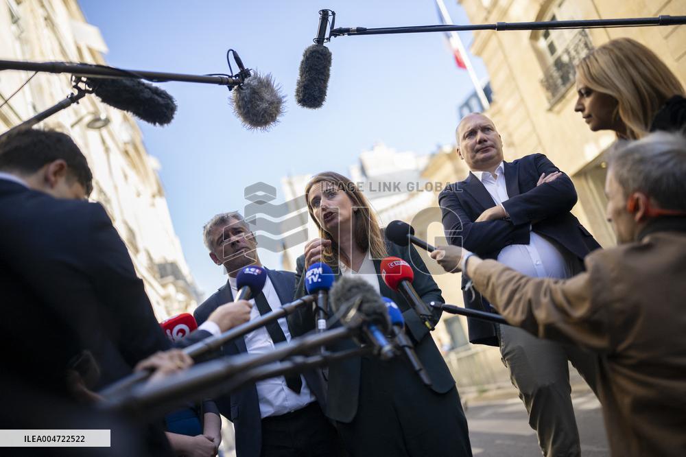 PM Lecornu Meets With Ecologist Party Heads - Paris