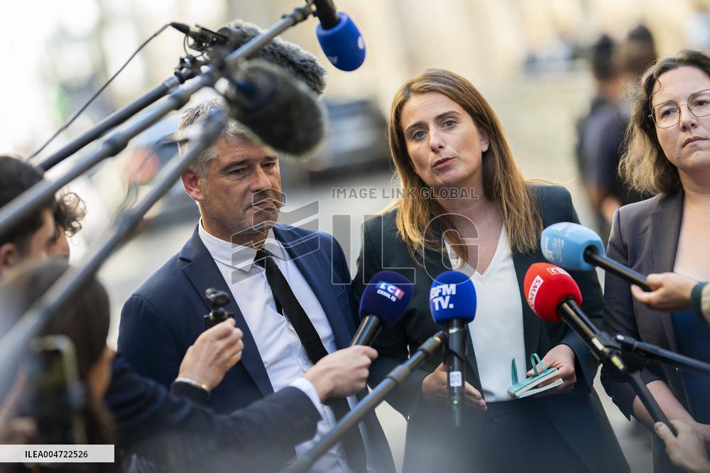 PM Lecornu Meets With Ecologist Party Heads - Paris