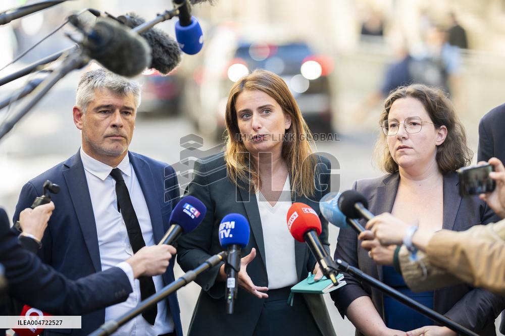 PM Lecornu Meets With Ecologist Party Heads - Paris