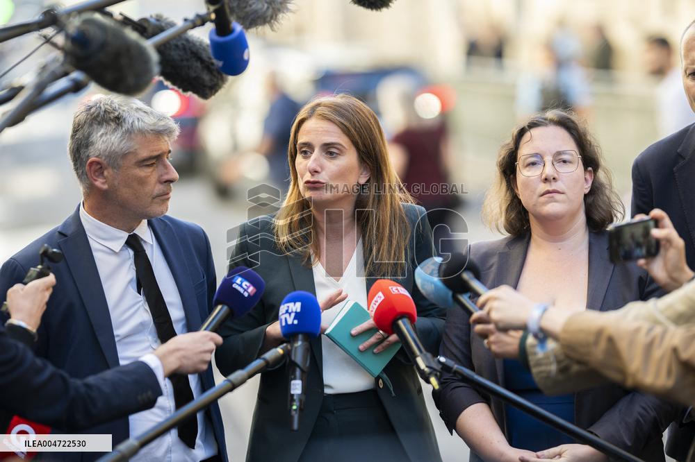 PM Lecornu Meets With Ecologist Party Heads - Paris