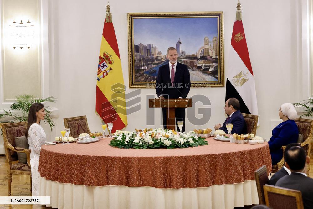 Spanish Royals Recieved by President Abdelfatah El Sisi - Cairo