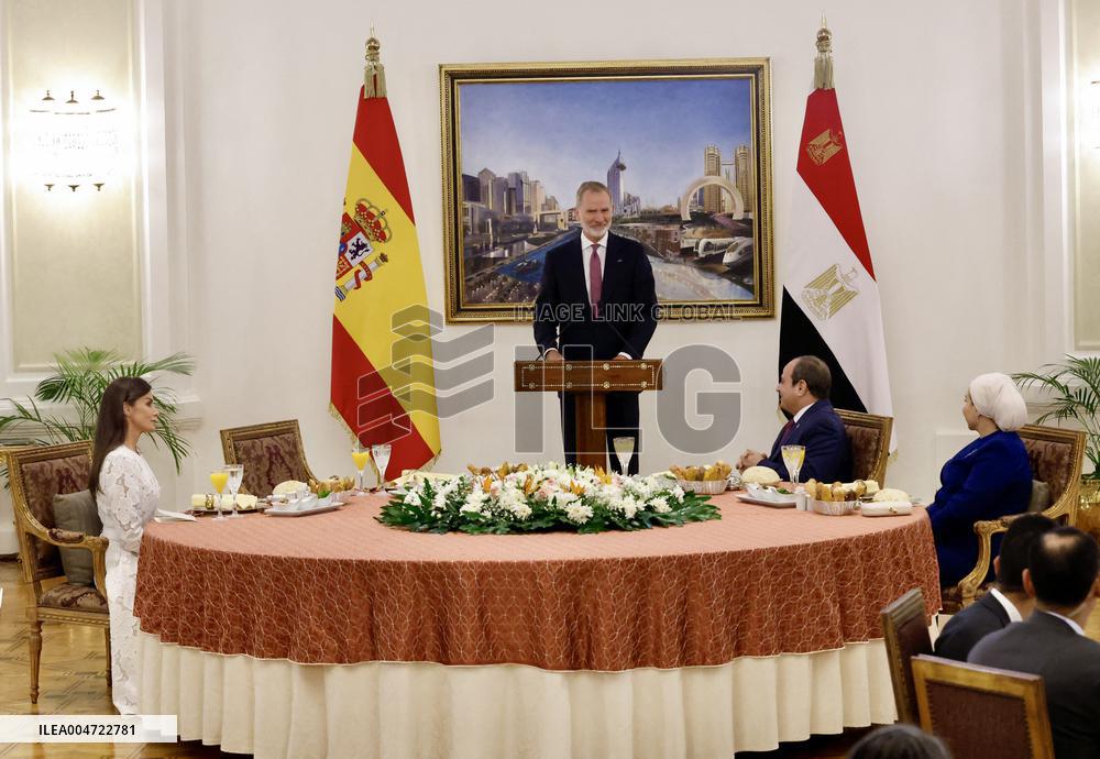 Spanish Royals Recieved by President Abdelfatah El Sisi - Cairo