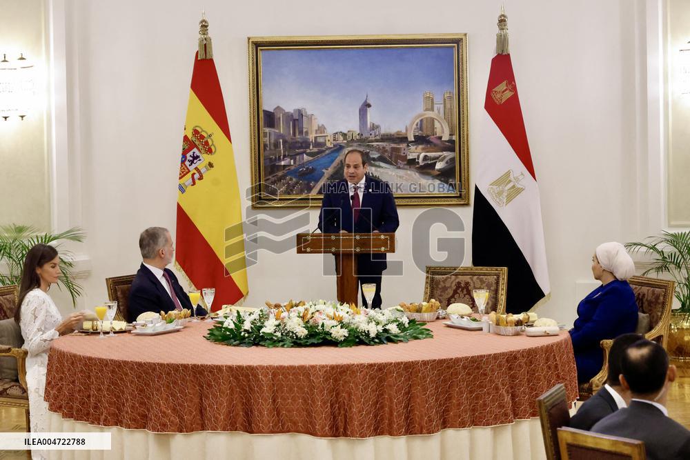 Spanish Royals Recieved by President Abdelfatah El Sisi - Cairo