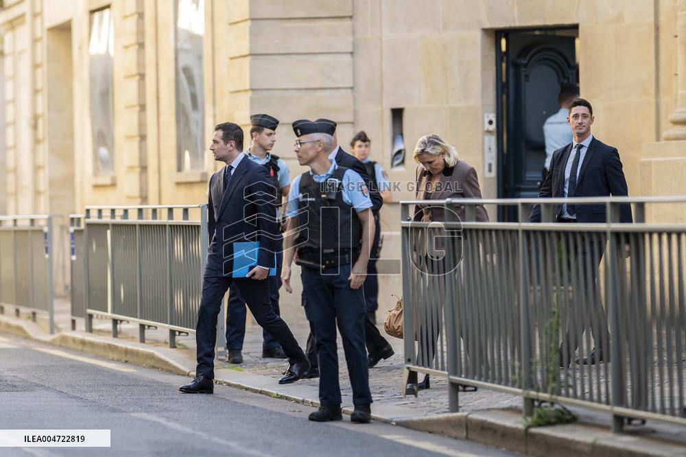 PM Lecornu Meets With Rassemblement National Party Heads - Paris