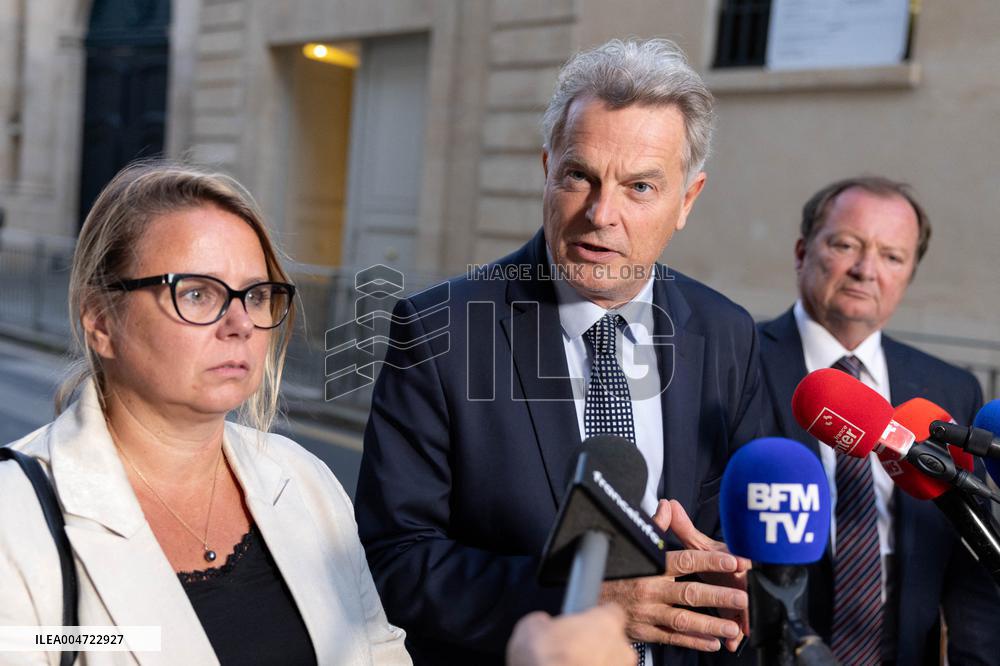 French PM Meets With Communiste Party - Paris AJ