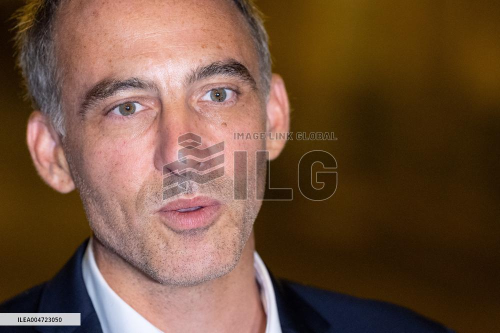 Place Publique Party leaves after a meeting with French PM  - Paris AJ