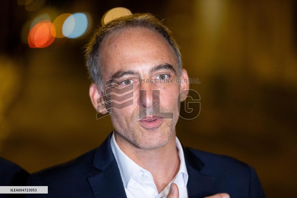 Place Publique Party leaves after a meeting with French PM  - Paris AJ