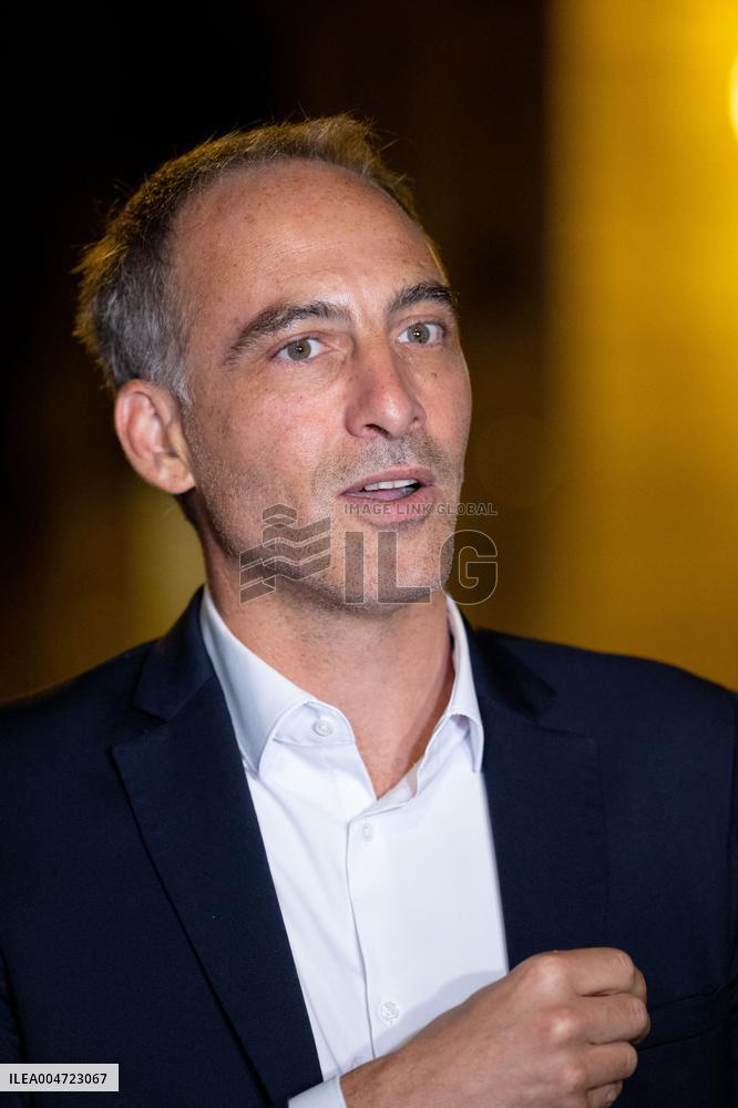 Place Publique Party leaves after a meeting with French PM  - Paris AJ