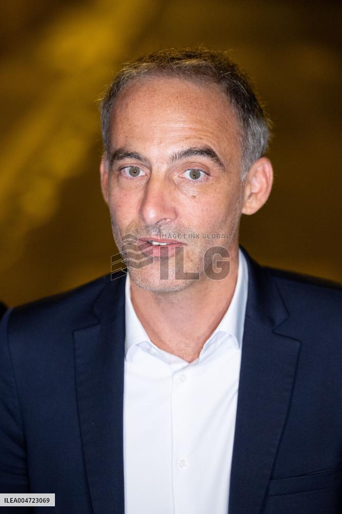 Place Publique Party leaves after a meeting with French PM  - Paris AJ