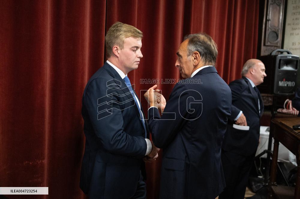 Reconquete meeting for Paris special election - Paris