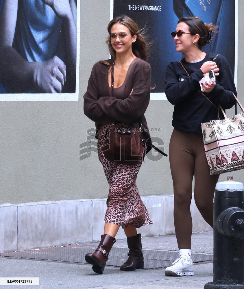 Jessica Alba out in New York