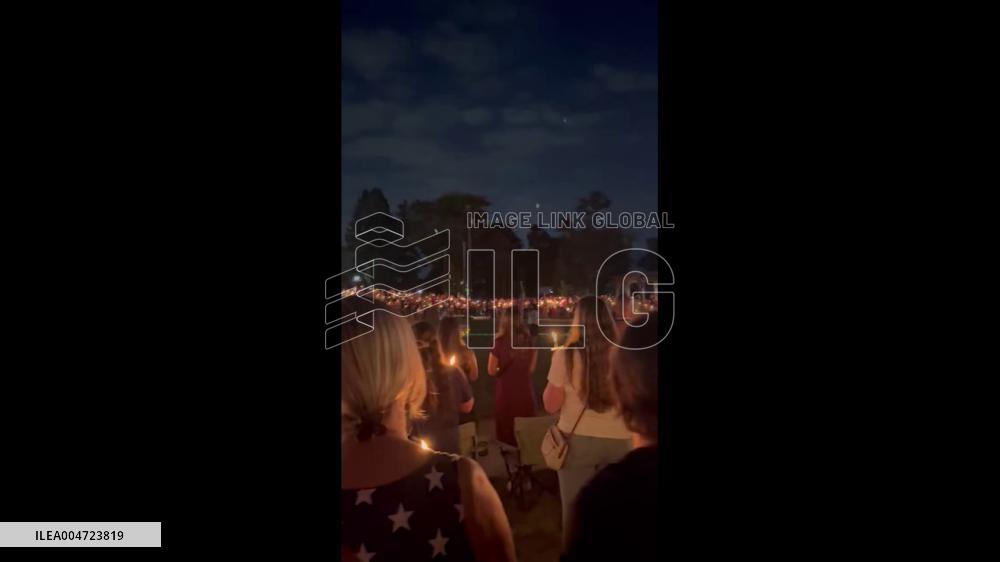US: Hundreds Attend Charlie Kirk Vigil in Burlington, Kentucky