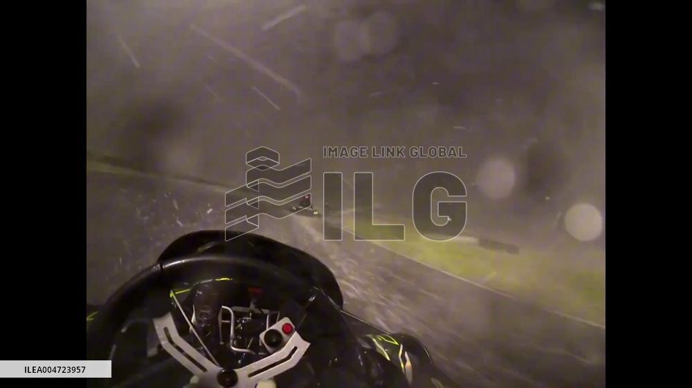China: Beijing Go-Kart Track Hit by Sudden Hailstorm