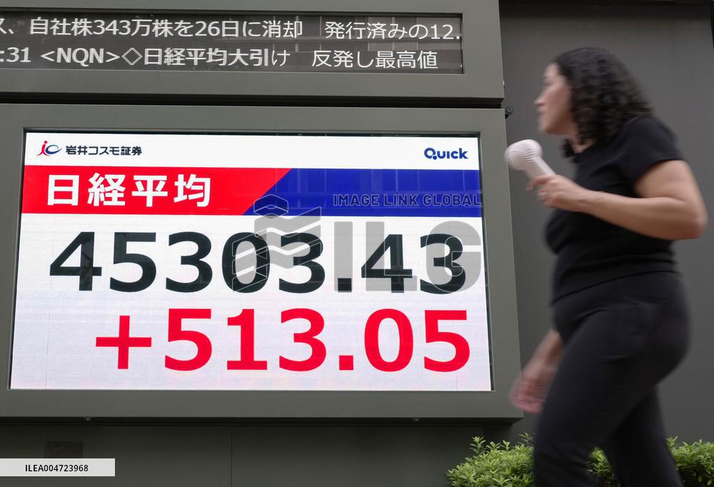 Nikkei index hits new closing high