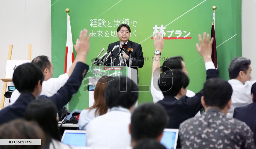 Hayashi to run for LDP head
