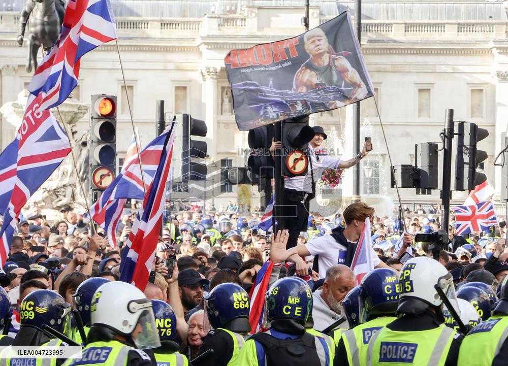 Pro-Trump rally in Britain