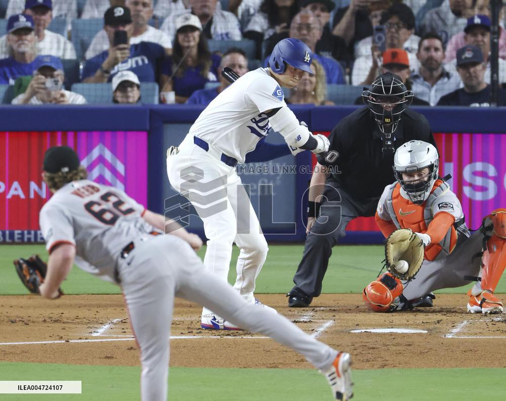CORRECTED: Baseball: Giants vs. Dodgers