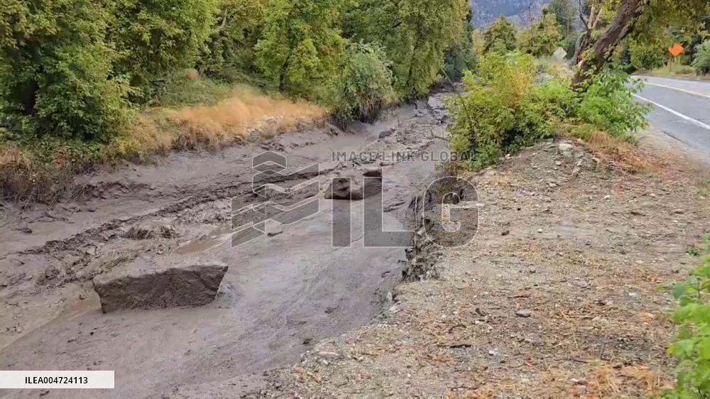 US: Mudslide Prompts Road Closures in Southern California’s Oak Glen Area