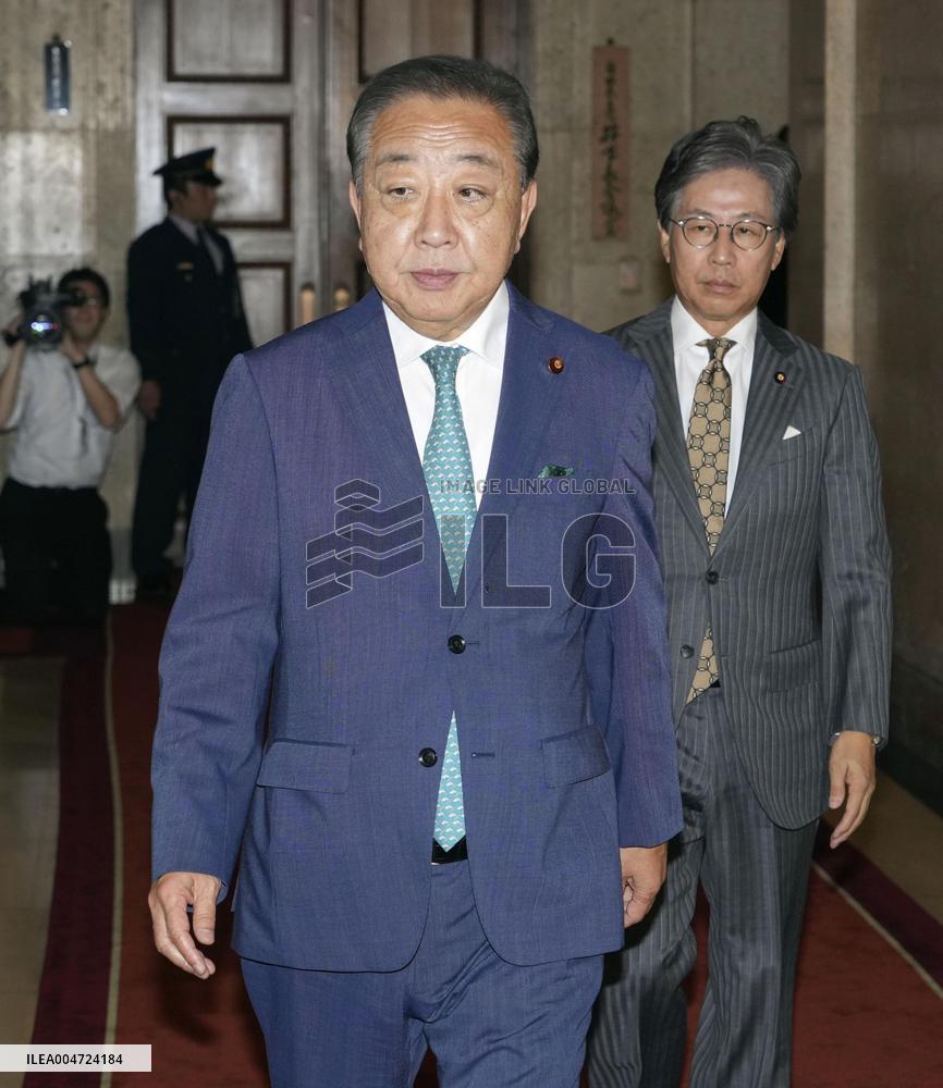 Japan PM Ishiba meets Komeito, CDPJ leaders