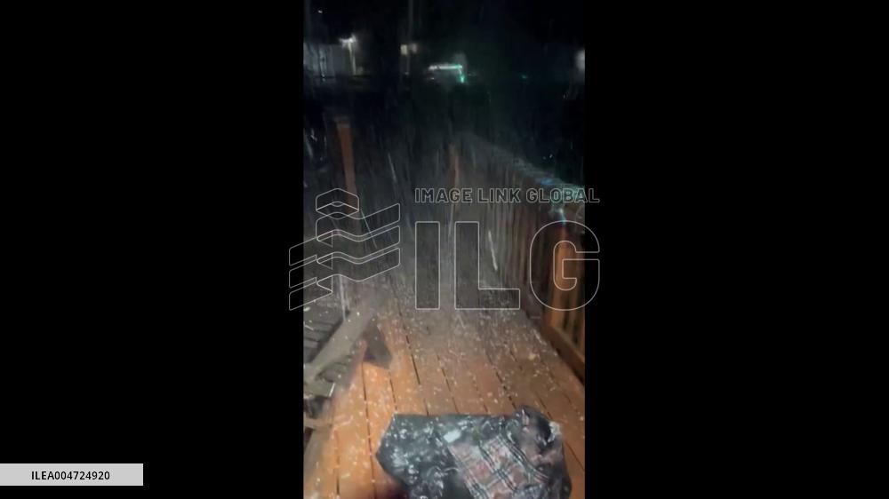 US: Severe Thunderstorm Brings Intense Hail to Twin Cities