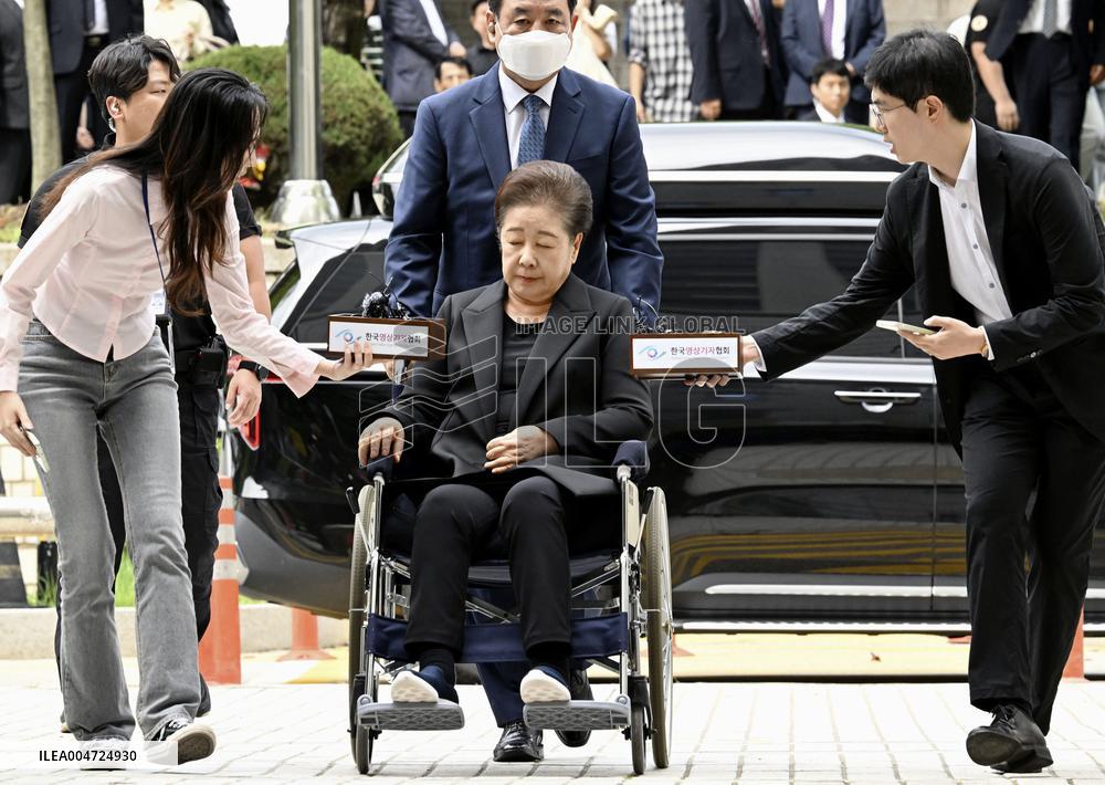 Court hearing for Unification Church leader