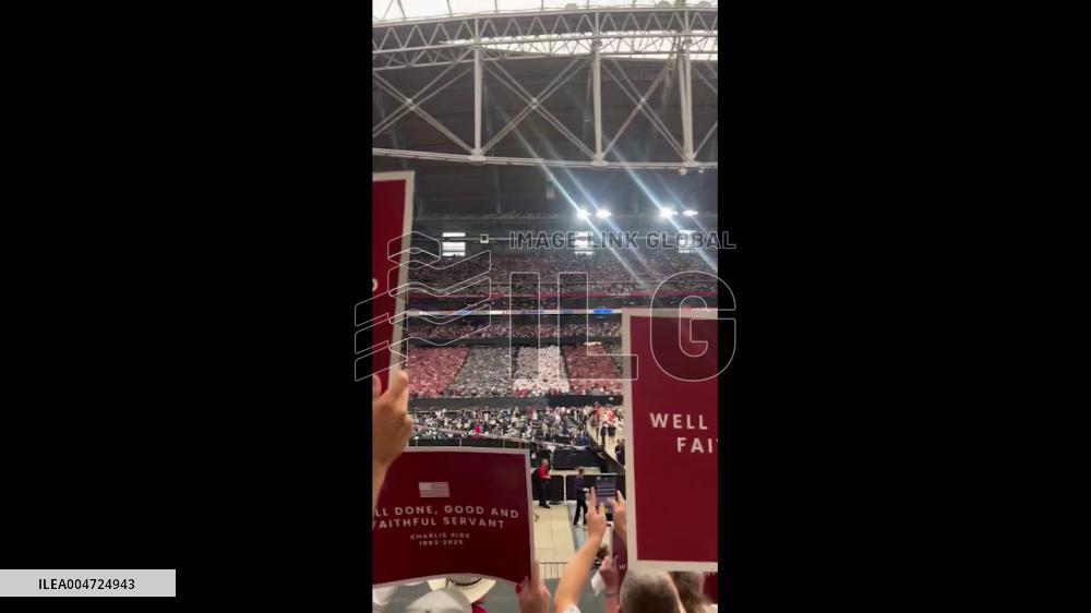US: Thousands Attend Charlie Kirk Memorial Service in Glendale, AZ 2