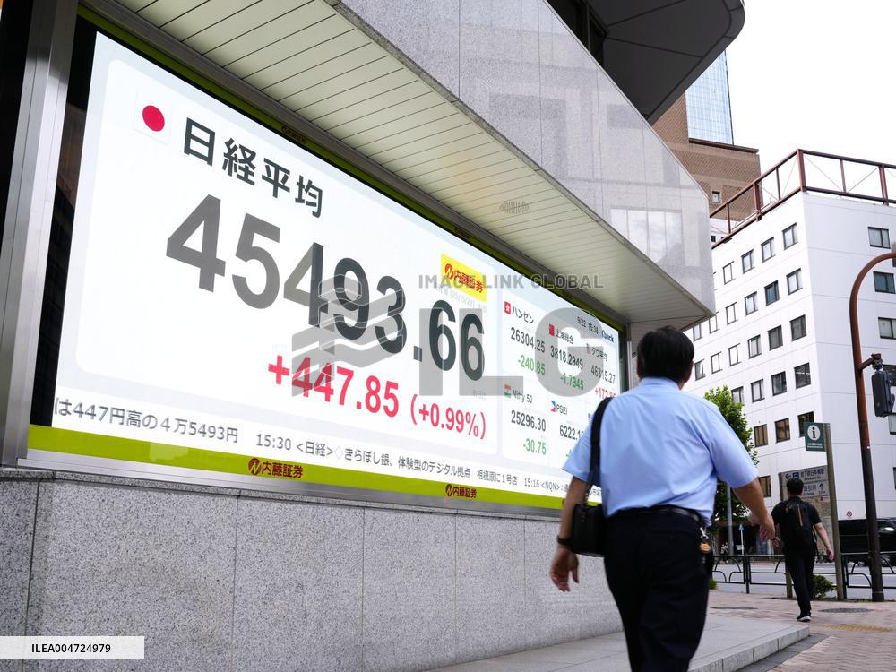 Nikkei index hits new closing high