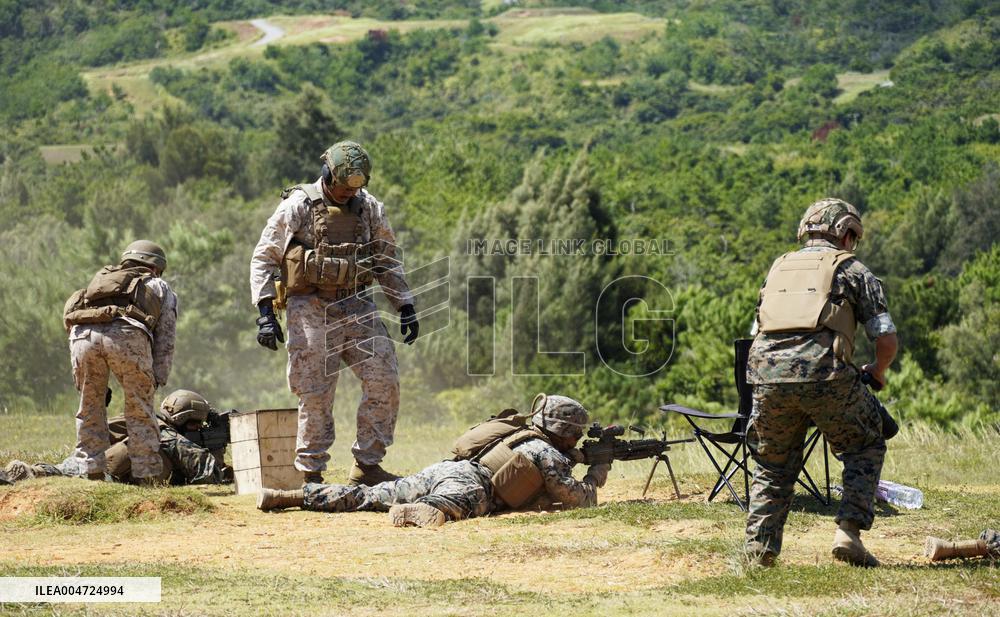 U.S. Marine live-fire training in Okinawa