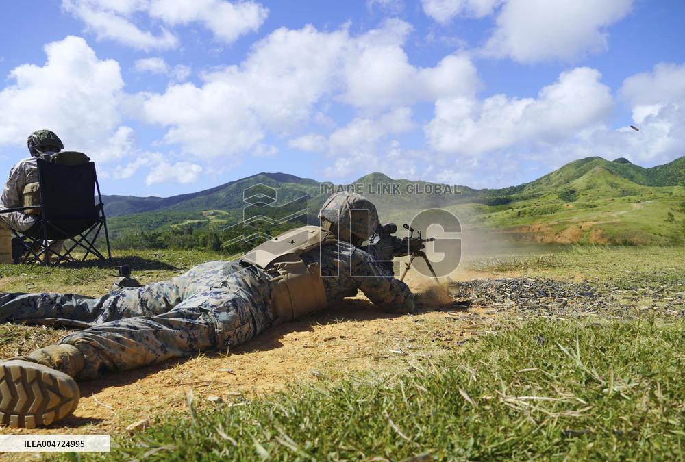 U.S. Marine live-fire training in Okinawa
