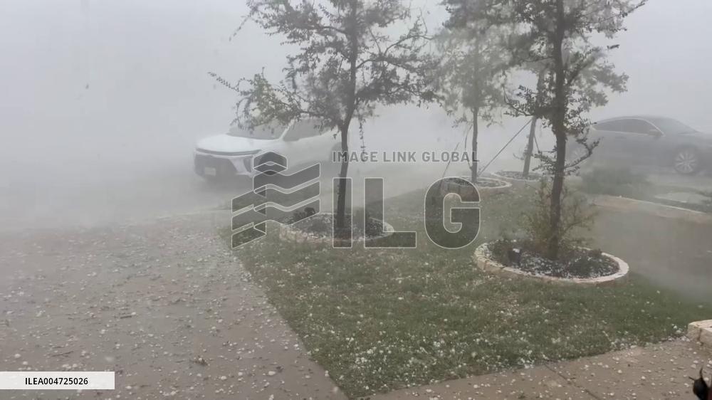 US: Large Hail Batters North Texas as Severe Storms Sweep Through 3