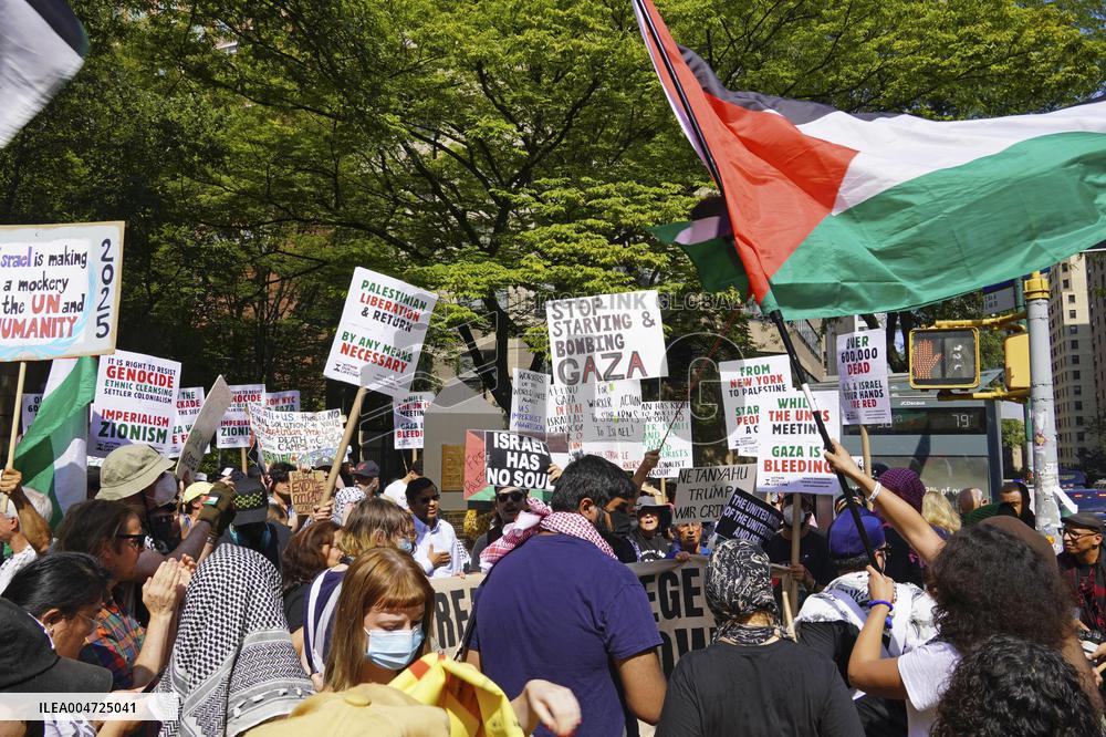 Pro-Palestine rally in New York