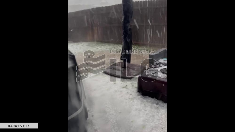 US: Large Hail Batters North Texas as Severe Storms Sweep Through 4