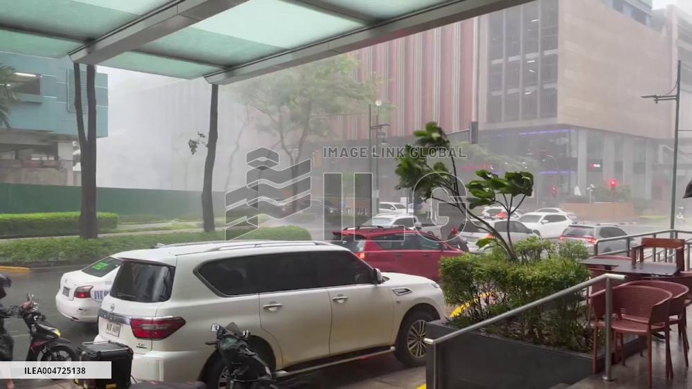 Philippines: Typhoon Ragasa Brings Strong Winds and Rain to Metro Manila