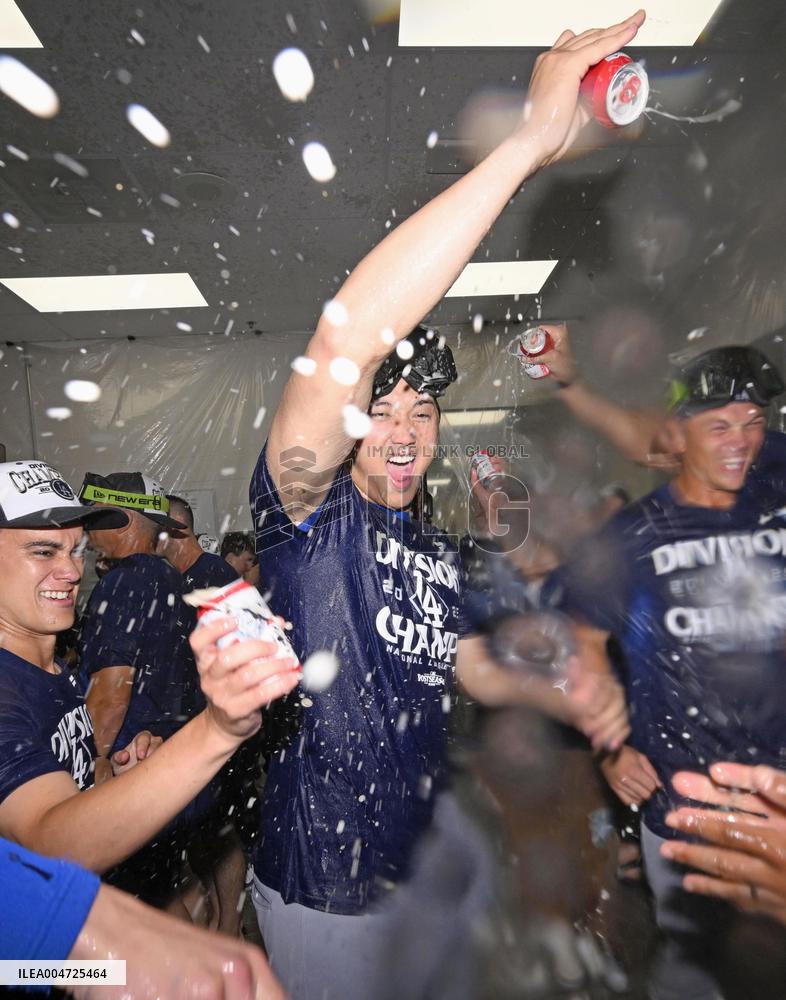 Baseball: Dodgers clinch NL West title
