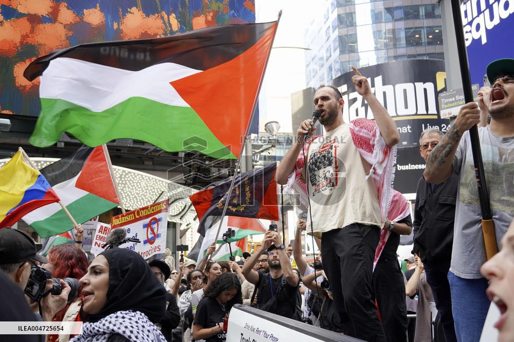 Anti-Israel protest in New York