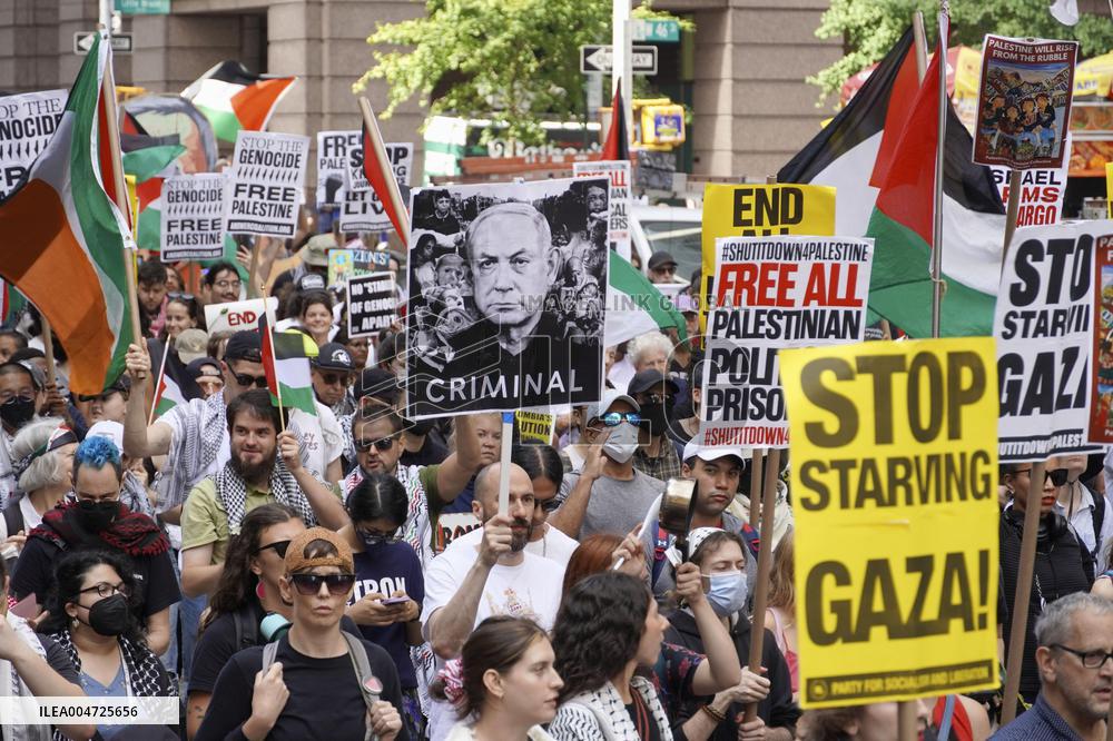 Anti-Israel protest in New York