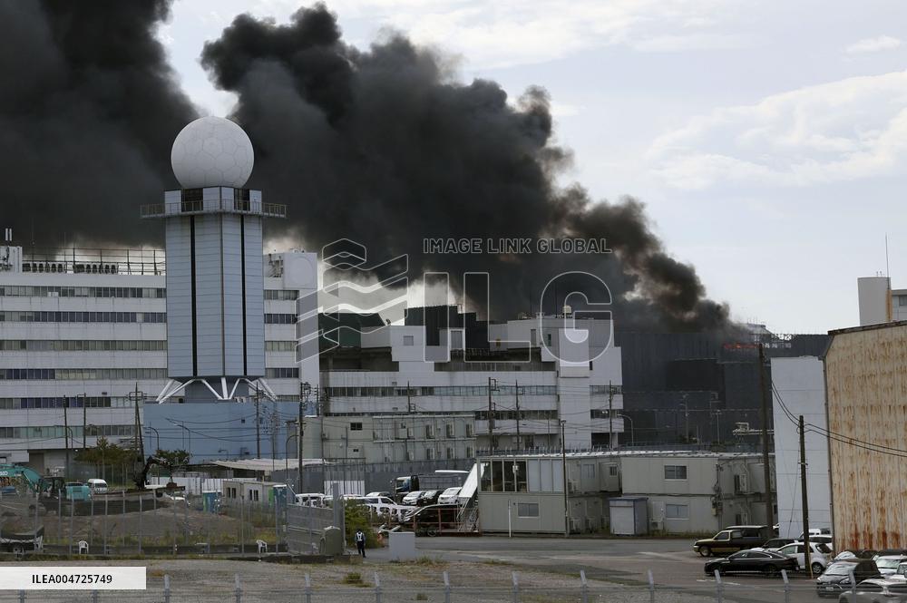 Fire on Haneda airport premises