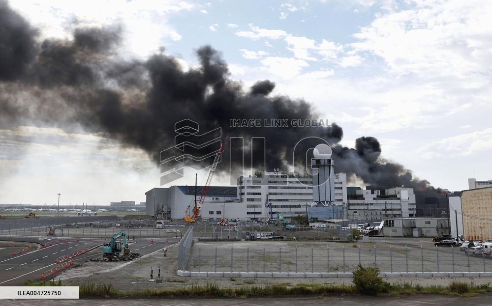 Fire on Haneda airport premises