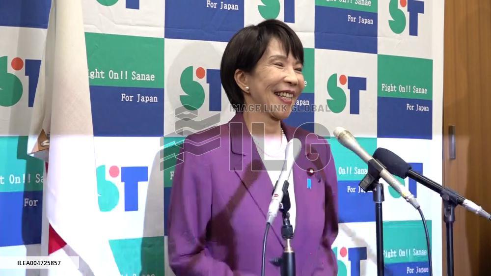 [Breaking News]Takaichi to run for LDP head