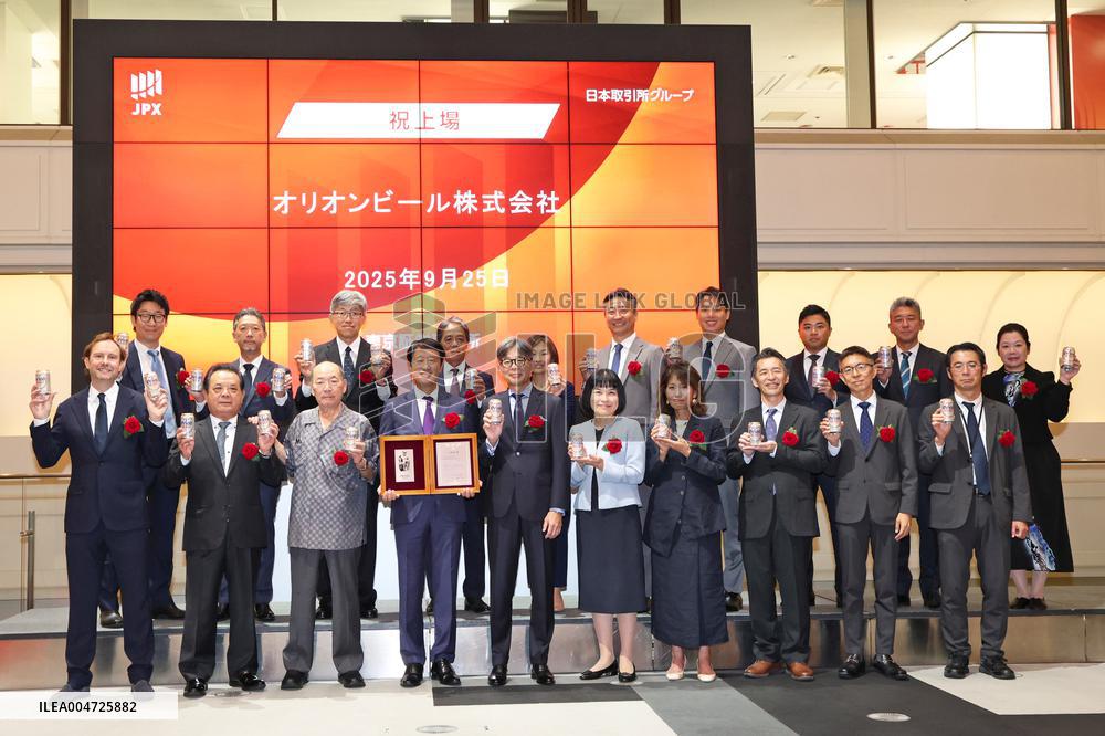 Orion Beer Listing Ceremony