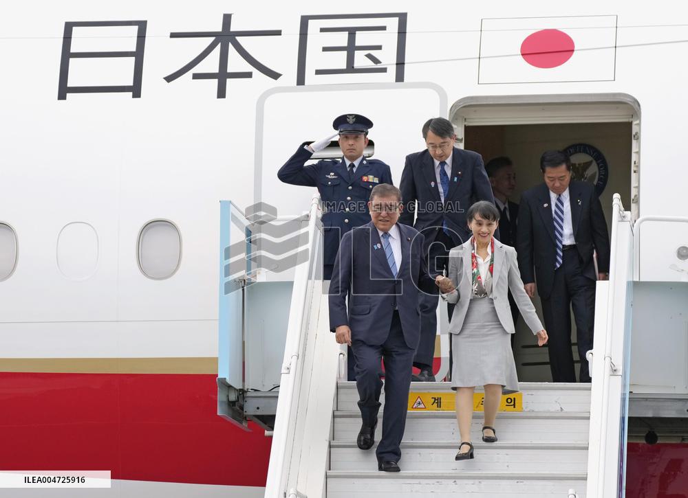 Japan PM Ishiba visits S. Korea