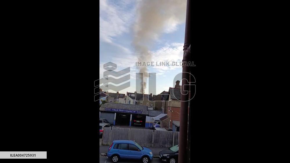 UK: Major Fire Erupts Near Odeon Cinema in Beckenham