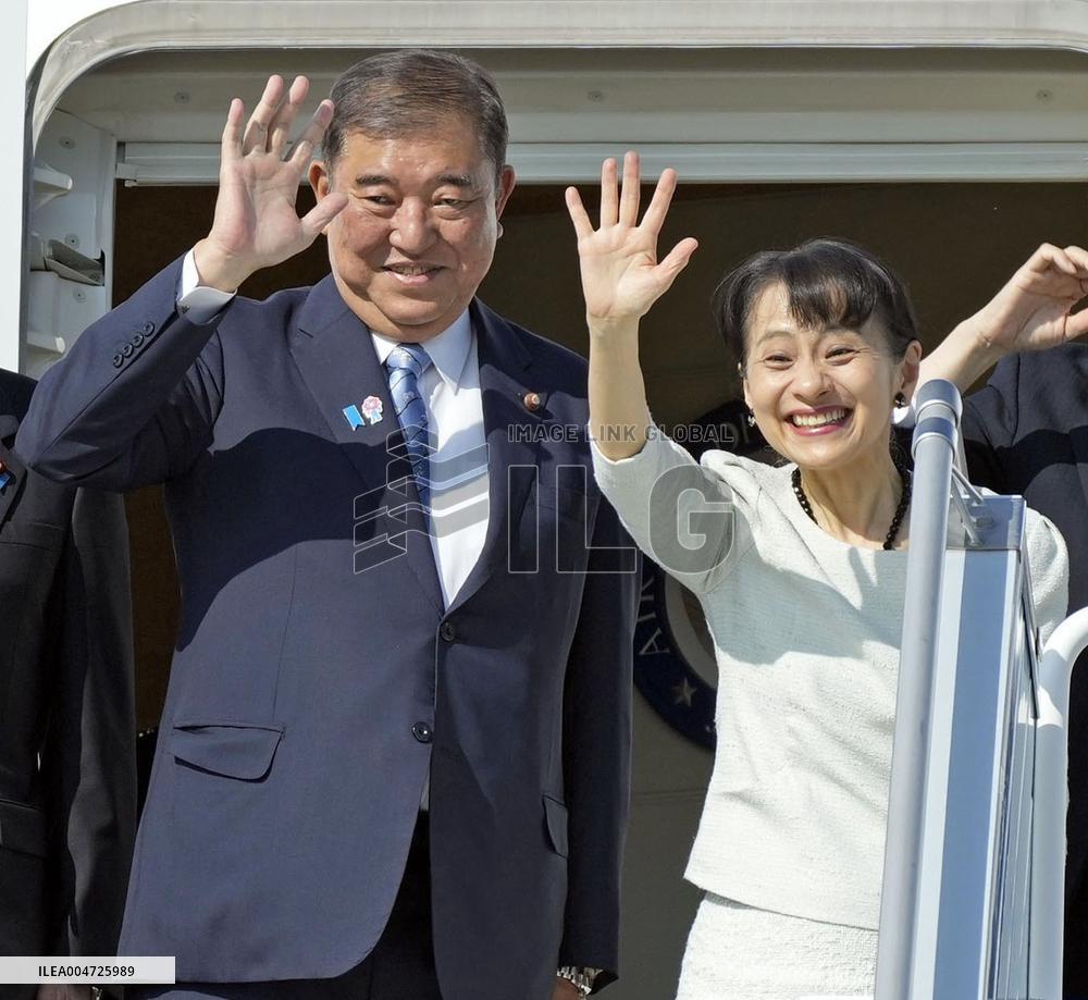 Japan PM Ishiba leaves S. Korea