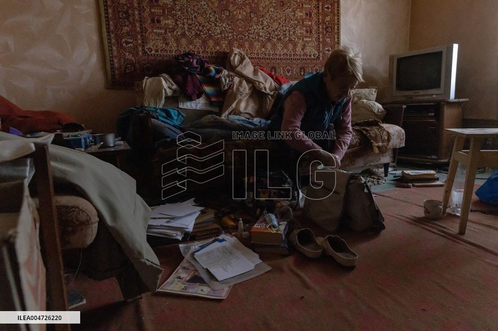 Ukraine War Civilians Evacuation - Kostyantynivka