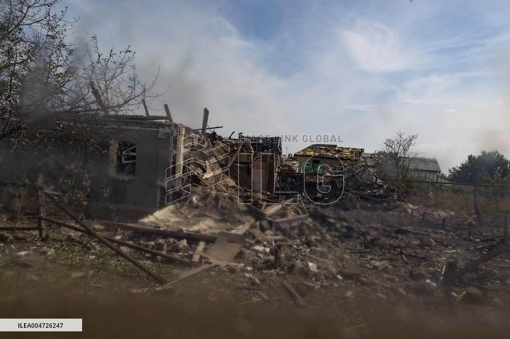 Ukraine War Civilians Evacuation - Kostyantynivka