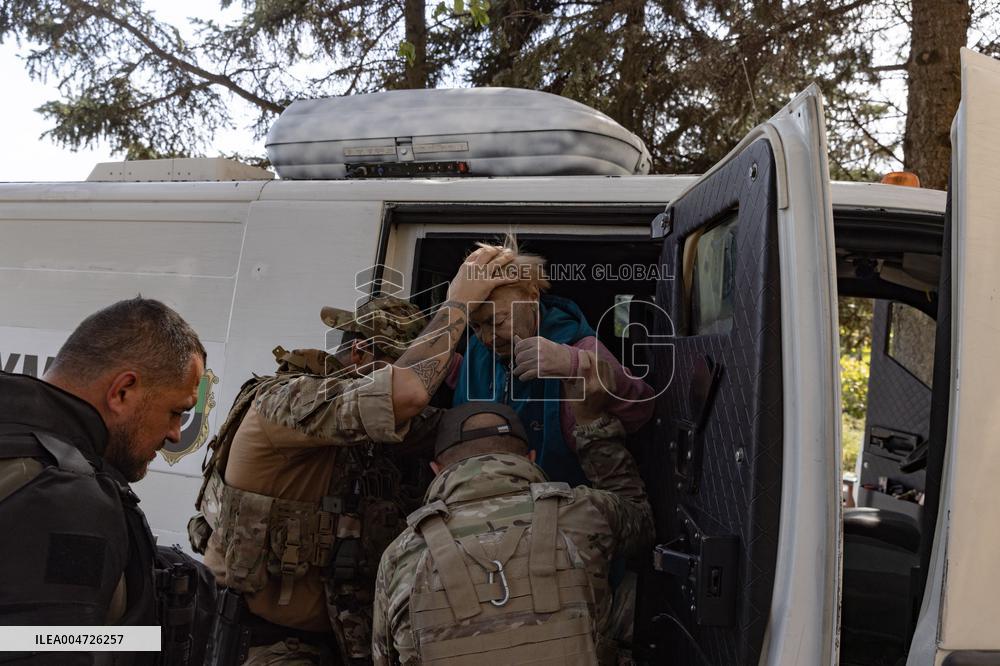 Ukraine War Civilians Evacuation - Kostyantynivka